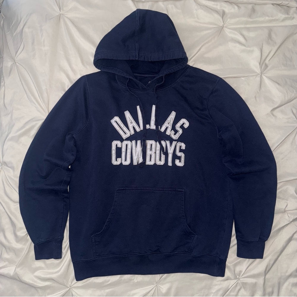 DALLAS‎ COWBOYS Women’s Hoodie XL Her Style Blue Embroidered Pullover Sweater